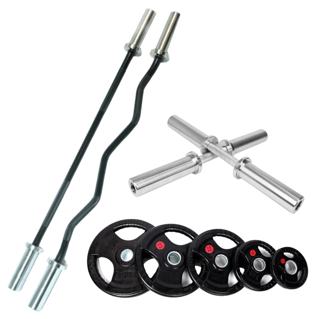 90kg Weights Set | Olympic Barbells With Dumbbells and Weights