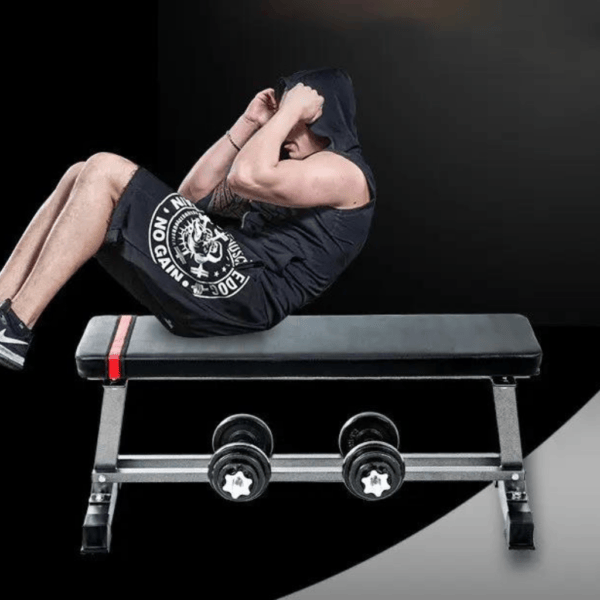 Flat Bench with Dumbbell Set - Image 6