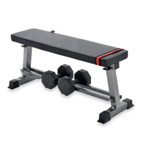 Flat Bench with Dumbbell Set - Image 3
