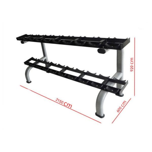 Dumbbell Rack---10 Pair Dumbbell Rack Commercial Quality - Image 3