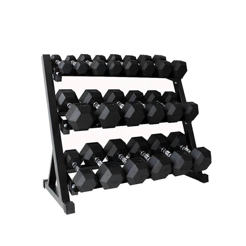 186KG Dumbbell Weight Set with Dumbbell Rack