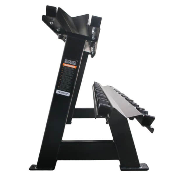Two-Tier 10 pair Commercial Use Dumbbells Rackwith dumbbell