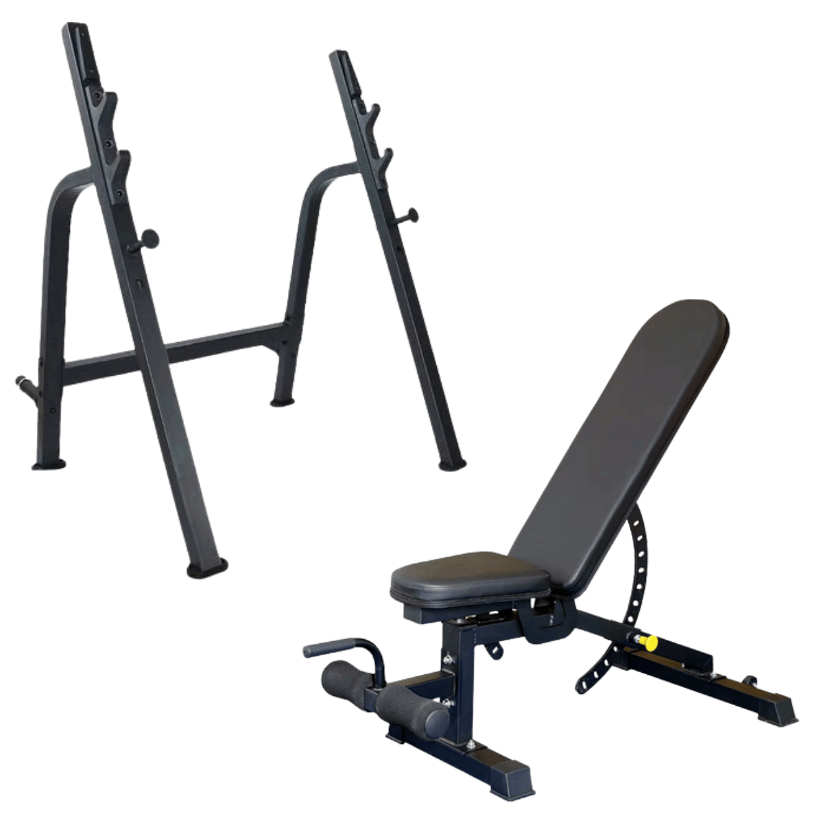 squat rack with decline bench