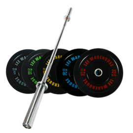 Bumper weights barbell set