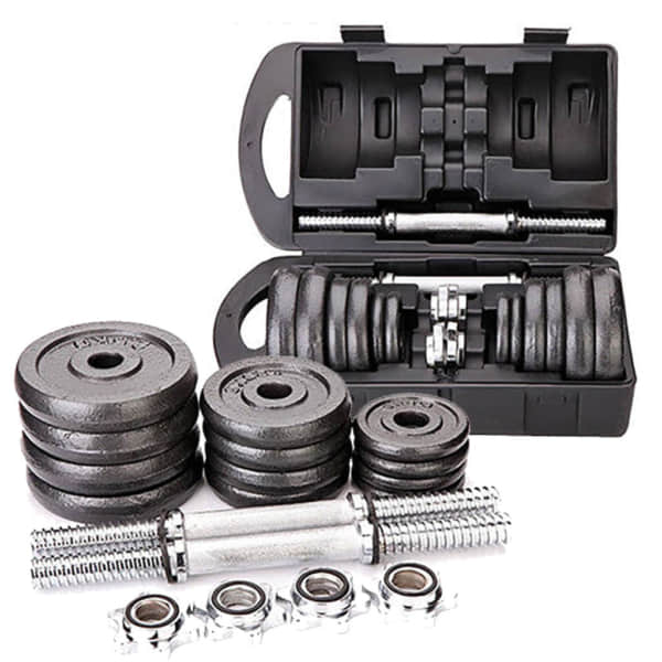 Adjustable Dumbbells | 20kg Metal Weight Set