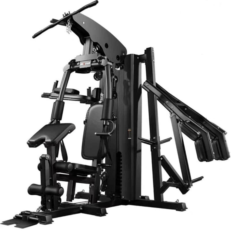 Multi-Function 3 Station Home Gym with 75kg Weights