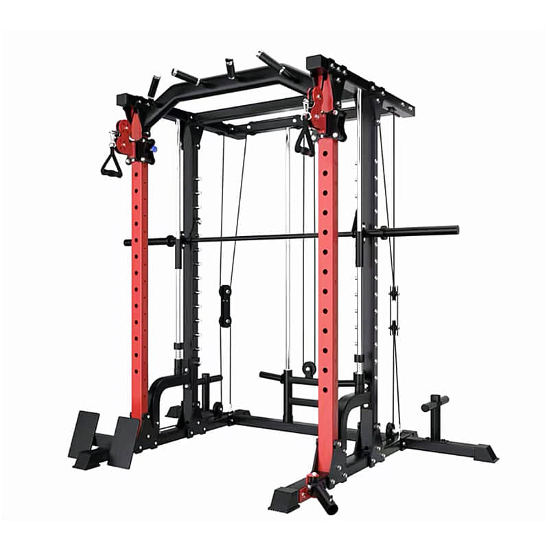 Smith Machine｜Multifunction Power Cage with Lat Pulldown System