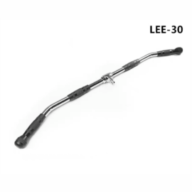 LAT Pulldown Bar Attachment for Pulley Cable Machine, Curl Tricep Press Down Bar with Rubber Handle.