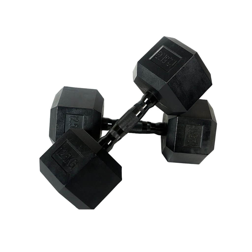 Hex Dumbbells | New Black Design | 12.5-37.5kg (Sold Individually)