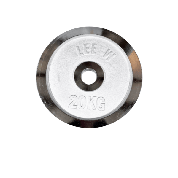 55KG Weight Set | Olympic Barbell with Chrome Weights - Image 5