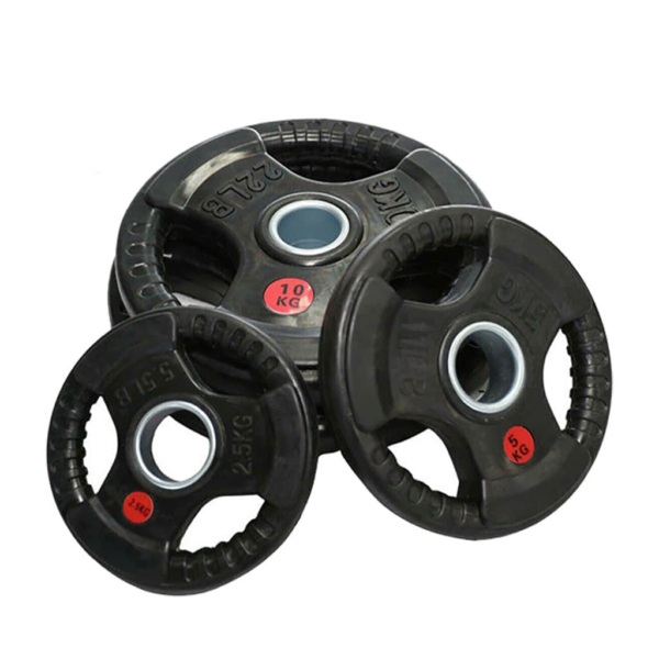 RUBBER COATED IRON OLYMPIC SIZE PLATES