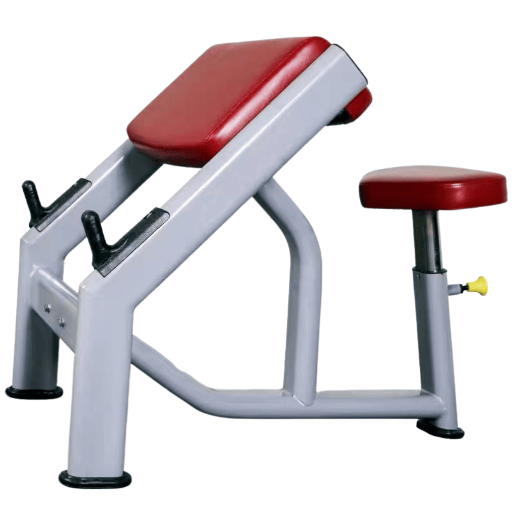 frontRedCurlBarBenchSeatCommercialGrade
