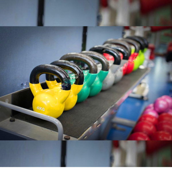 Rubber Coated Kettlebells - Side view