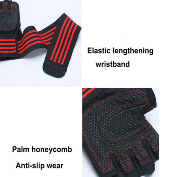 Gym Workout Gloves with Wrist Wrap Support - Image 6