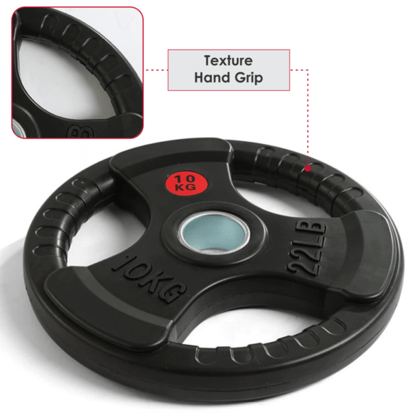 Weight Plates | Standard Rubber-Coated Grip Weights | 28mm - Image 7