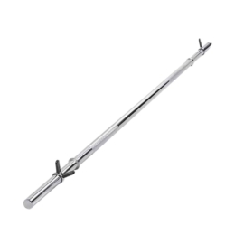 Heavy-Duty Standard Size Barbell, Steel Chrome Bar