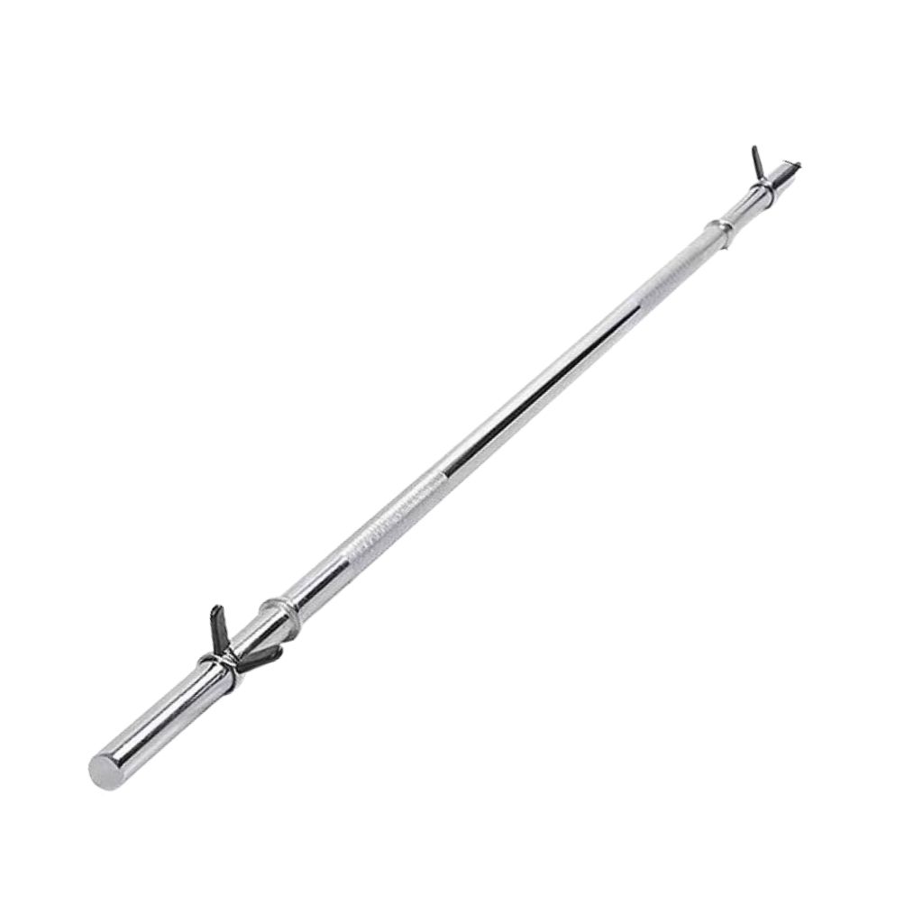 Heavy-Duty Standard Size Barbell, Steel Chrome Bar