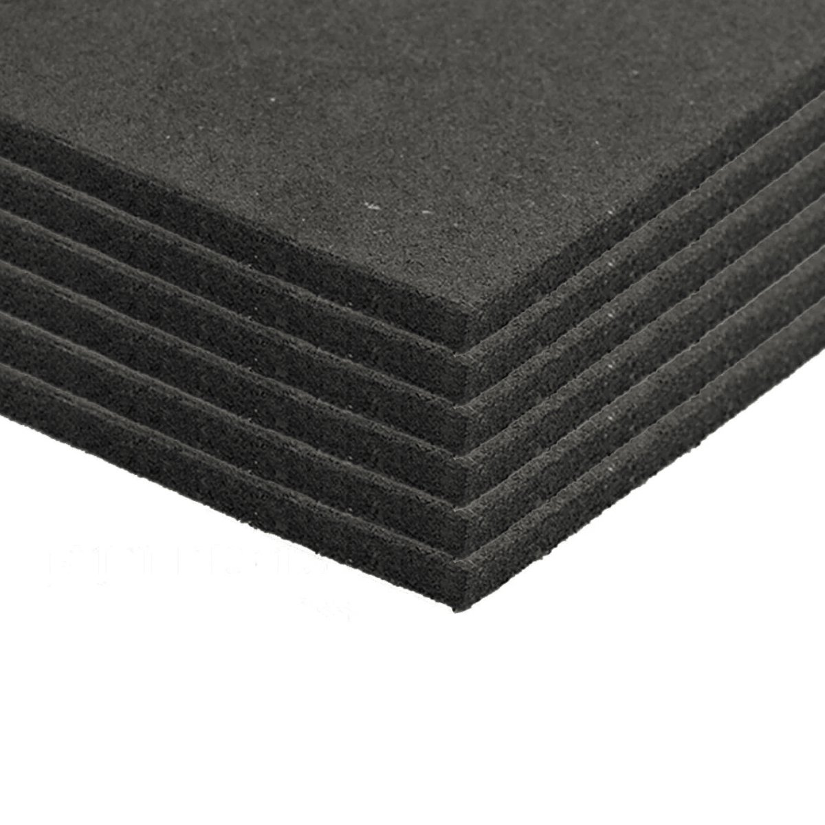 6 Pcs x 15mm Rubber Flooring Gym Mats 1m x 1m